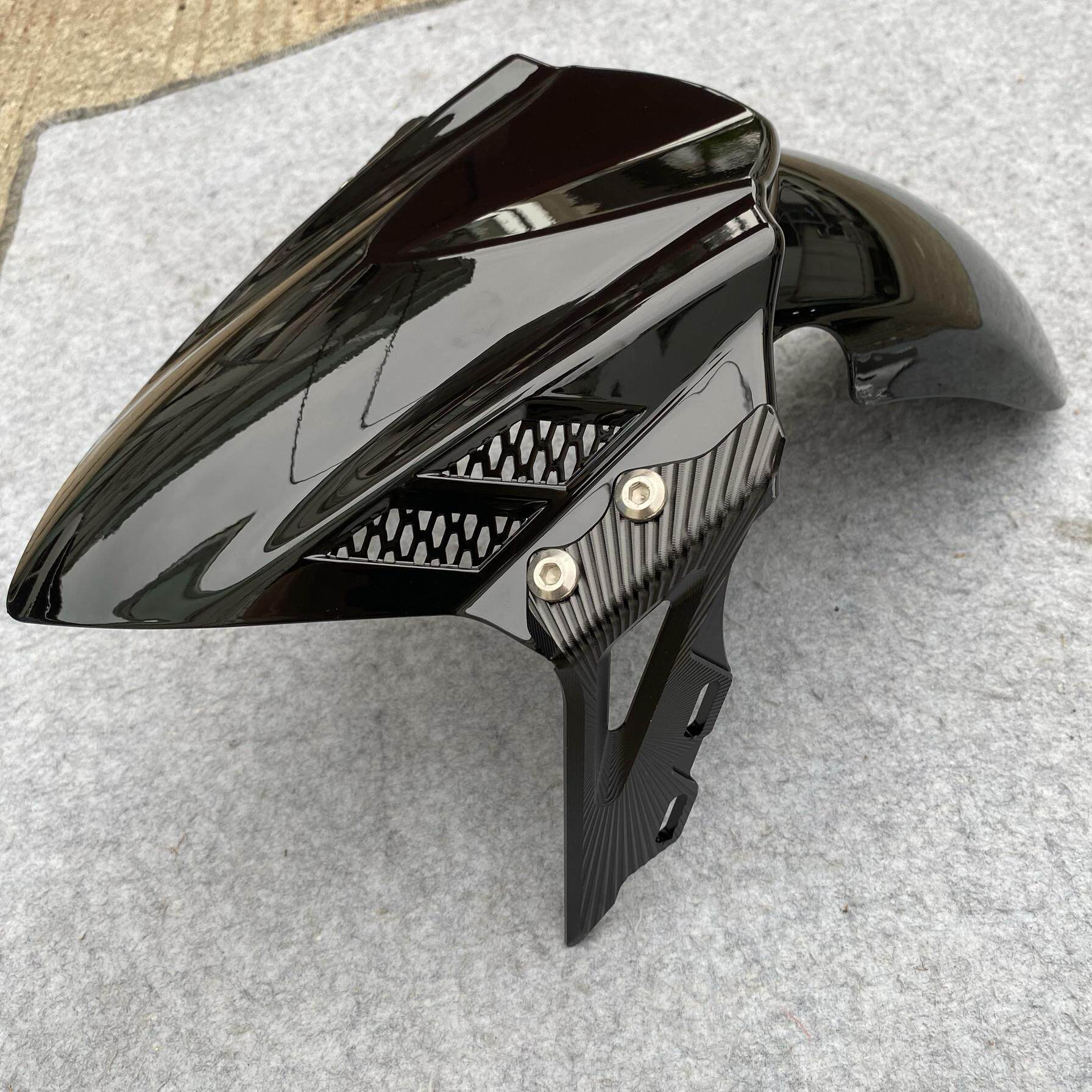 祖国巴风特前挡泥板加装铝合金支架适用小牛劲战 电动车机车