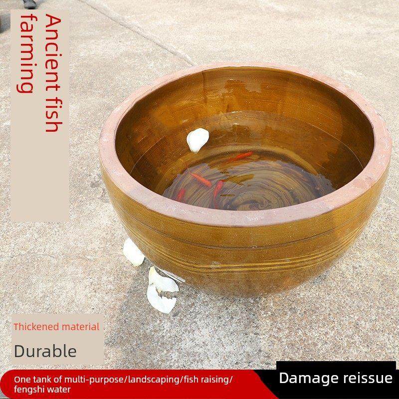 鱼缸陶瓷庭院水缸大缸老式养鱼荷花缸瓦缸古法乌龟缸瓦盆专用造景,宠物/宠物食品及用品,桌面缸,淘宝优惠券,粉丝福利购,淘宝优惠卷