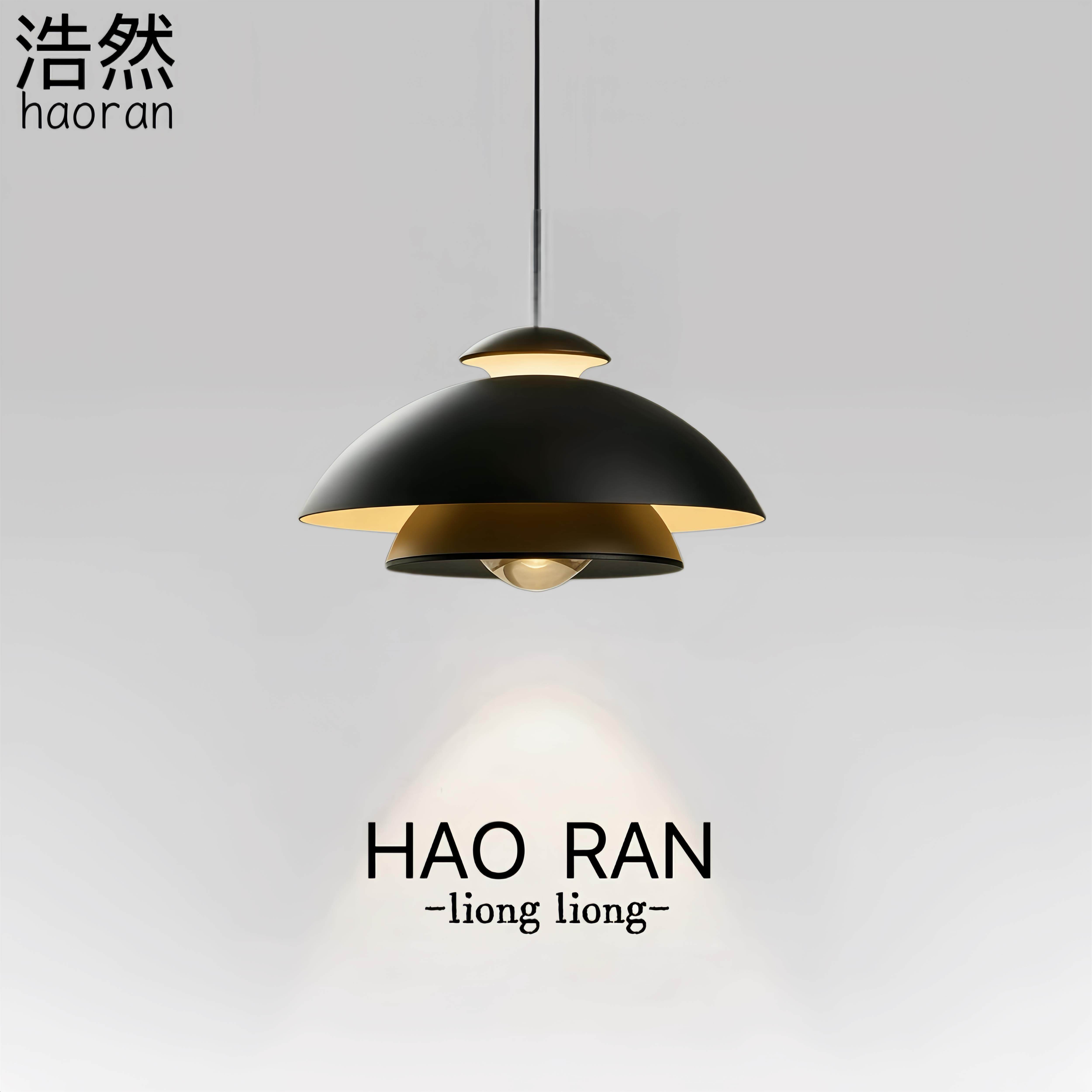床头吊灯升降手扫创意高级现代意式轻奢玄关智能感应主卧室吊线灯