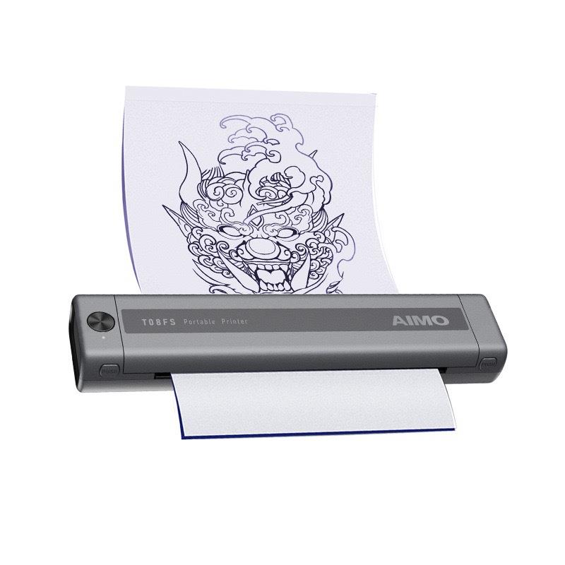 爱墨AIMO超高清纹身打印机小型a4免手描纹身转印机便携式跨境