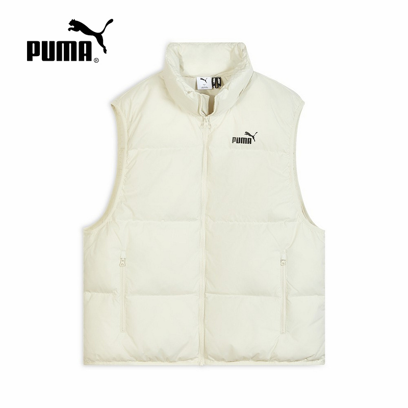 PUMA彪马冬季新款男女保暖防风防泼水休闲运动羽绒背心 693533-87