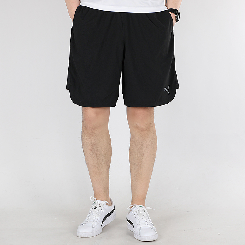 PUMA彪马短裤男裤新款宽松训练裤跑步运动服五分裤中裤518387-01