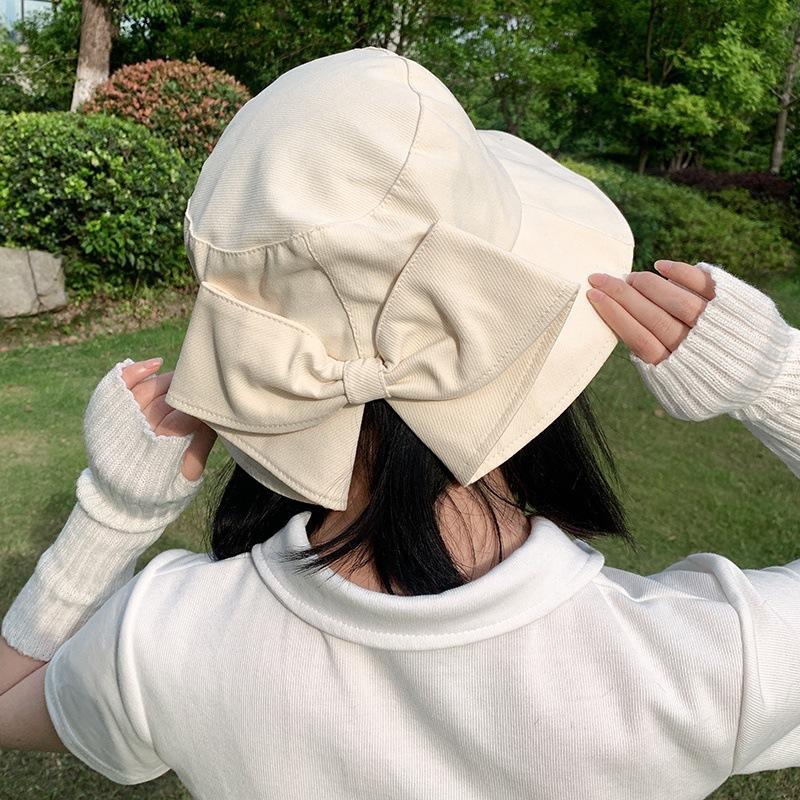 遮阳帽子女夏季出游防紫外线太阳休闲百搭大檐遮脸显瘦渔夫帽