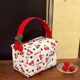 大容量收纳包百搭可爱化妆包女便当包旅行收纳袋迷你手提包M1