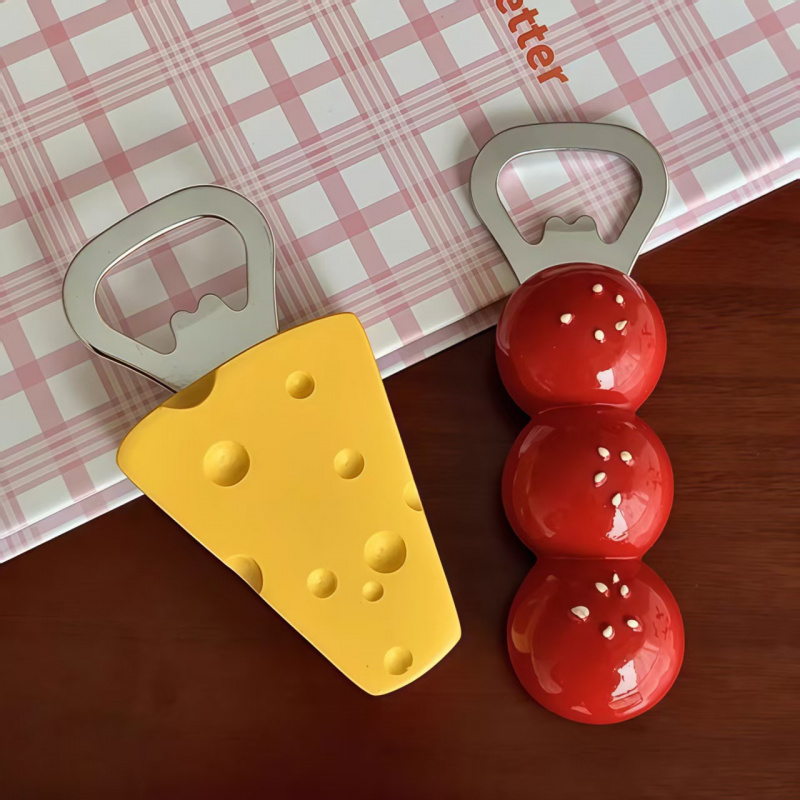 奶酪仿真啤酒开瓶器冰箱磁吸装饰