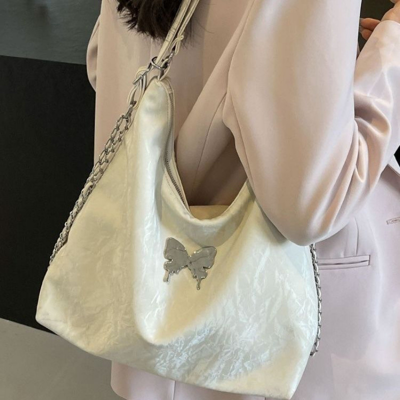 托特包女2024新款大容量通勤双肩包夏季百搭链条单肩包高级感背包