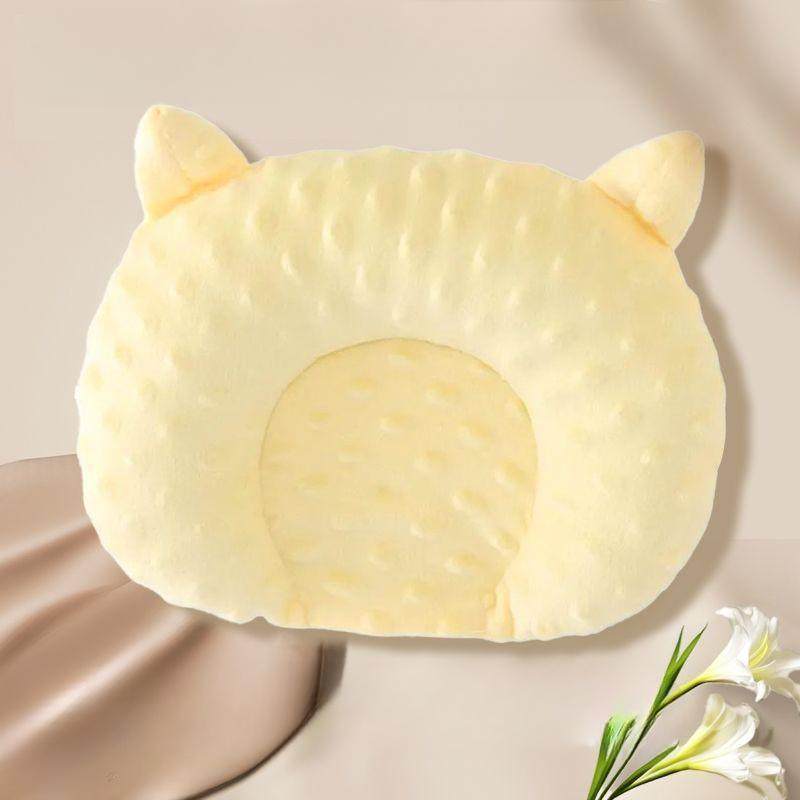 新生婴儿定型矫正新生宝宝圆头儿童纠正偏头安抚豆豆绒枕头X