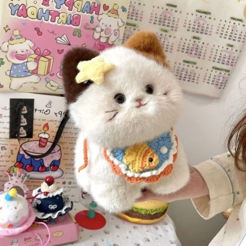 可爱猫咪毛绒玩偶三花猫公仔女睡觉闺蜜生日礼物桌伴娃娃送礼公仔