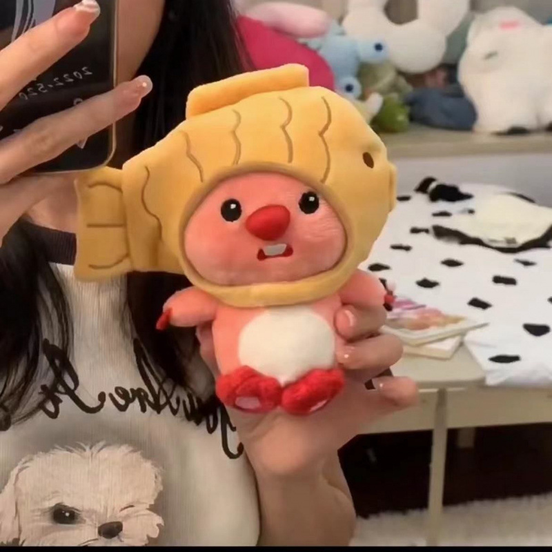 可爱海狸loopy鲷鱼烧公仔玩偶玩