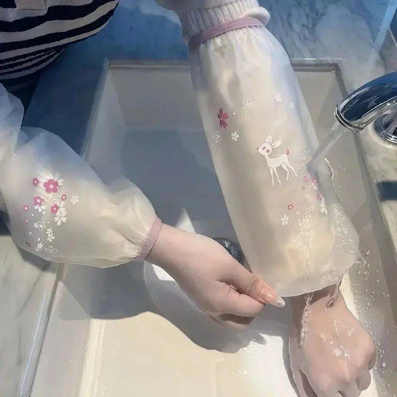 秋冬季透明防水袖套女韩版长款套袖厨房护袖学生工作防污成人手S,服饰配件/皮带/帽子/围巾,防晒袖套,淘宝优惠券,粉丝福利购,淘宝优惠卷