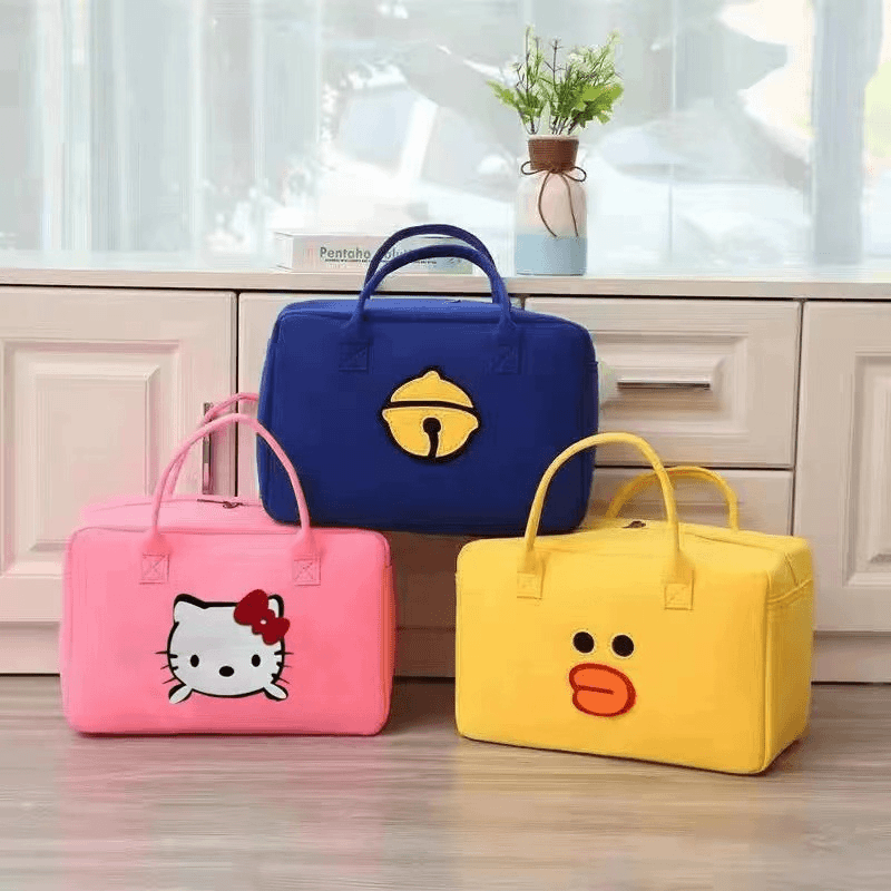 旅游行李收纳神器卡通旅行包软妹大容量行李袋女士出差包xmj