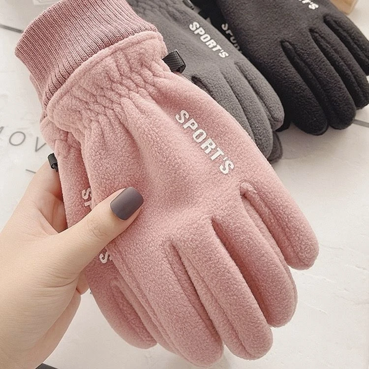 手套冬季男女骑行装备运电动自行车薄款春秋天防寒风加摇粒绒保暖