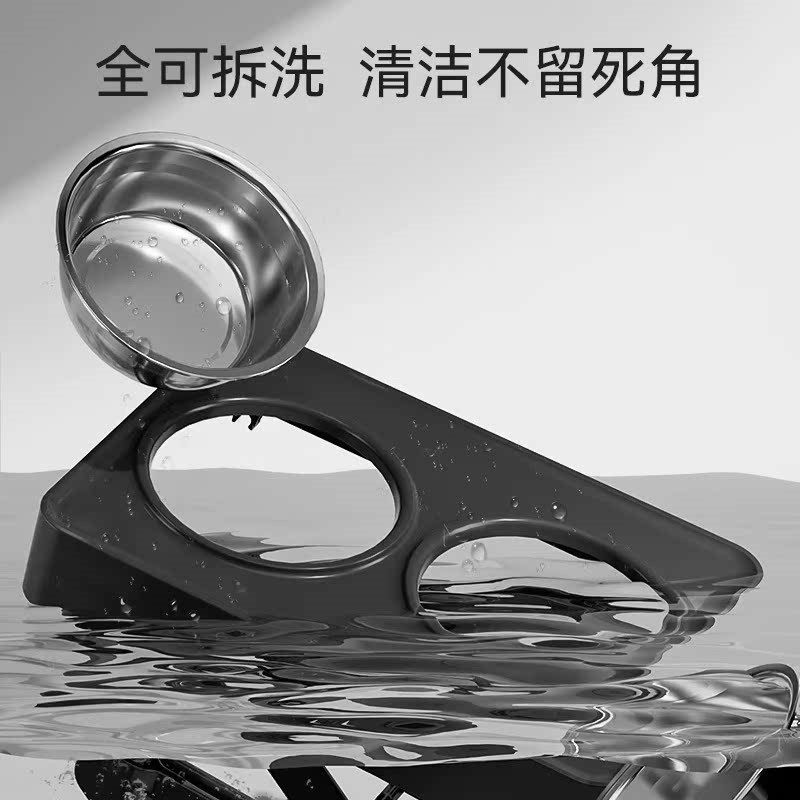 热销狗碗护颈狗盆狗狗饭盆宠物碗架子防打翻不锈钢增高架中大型犬