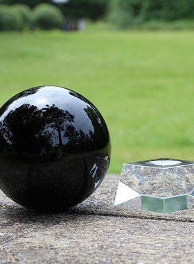 热销黑色水晶球曜石球玄关隔断屏风客厅办公室家居卧室客厅办公桌