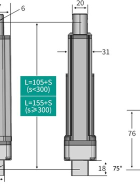 热销电动推杆伸缩杆SXTL小型直流往复12v大推力24v工业升降电推杆