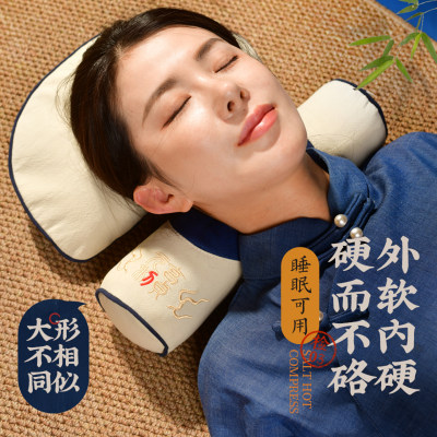 盐婆婆电加热颈椎枕草本硬枕护颈枕头睡眠粗海盐袋热敷包艾灸理疗