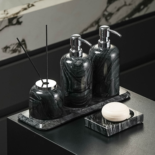 天然大理石卫浴洗漱套装欧式轻奢
