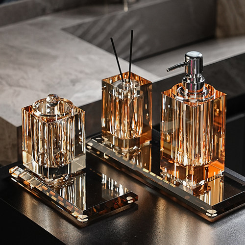 摩登加法水晶洗手液瓶豪华套装