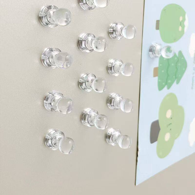 透明磁钉吸铁石ins磁吸冰箱贴磁铁磁贴磁性白板磁力贴洞洞板磁扣