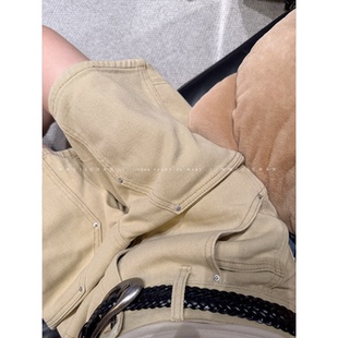 MMUIICHAN 卡布奇诺 今年做一条卡其色的牛仔中裤搭搭咯!!按需购!