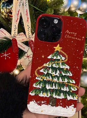 可爱圣诞老人苹果16圣诞氛围感13promax手机壳12软14手机保护套