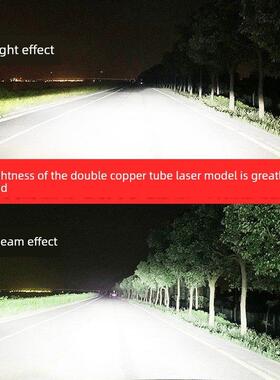 12-21款五菱荣光小卡LED大灯远近光一体H7H4改装激光透镜汽车灯泡