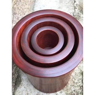 小叶紫檀笔架原木覆古笔架书桌中国书房四宝桃花心木雕刻书房礼品