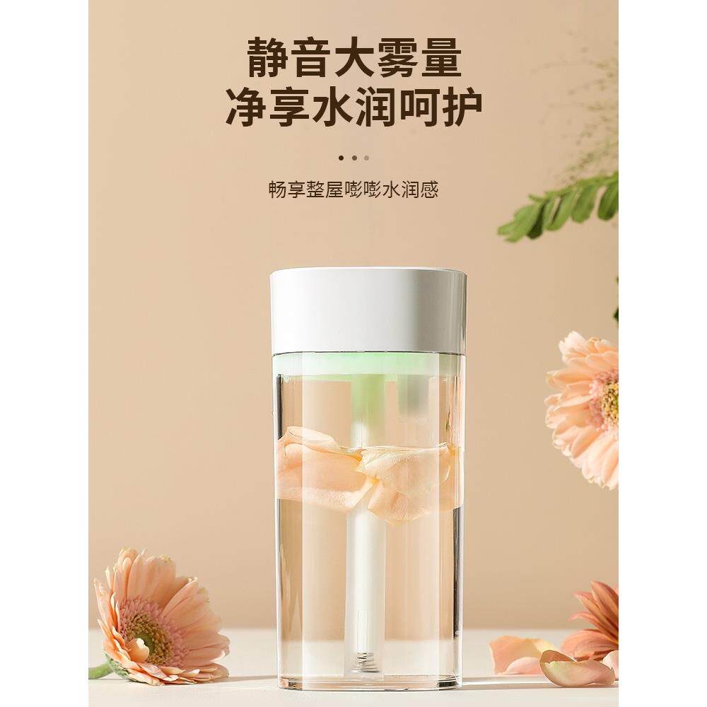 小型空气加湿器汽车香薰喷雾机家用安静卧室气氛轻汽车香水消除异