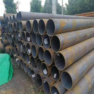 无缝管108mm壁厚4毫米对应国标DN100薄壁碳圆钢铁黑色流体空心管