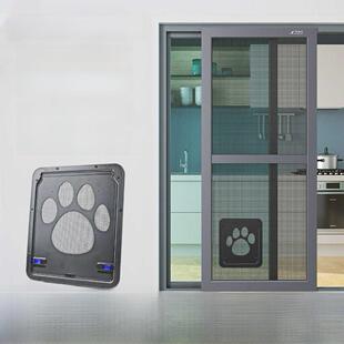 铝合金阳台砂门防蚊纱门推拉翻译与猫门宠物门纱门金刚网防猫抓