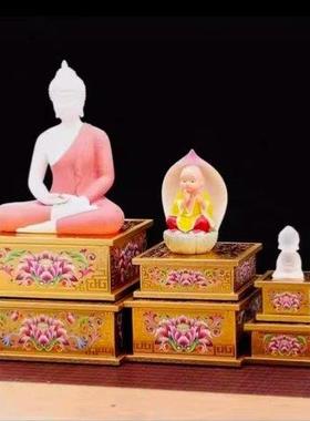 方型佛像供座供台加高底座垫高家用供奉观音莲花台供佛台增高摆台