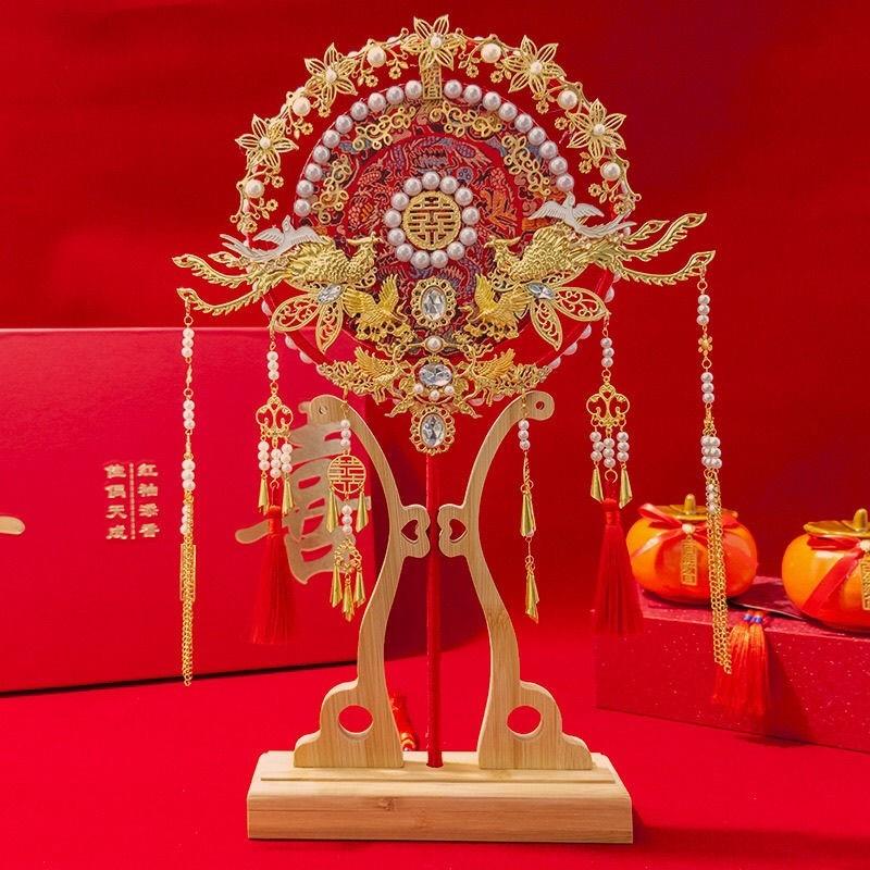 十里红妆3d拼图全套金属凤冠苗冠霞帔团扇结婚礼物diy手工自制拼