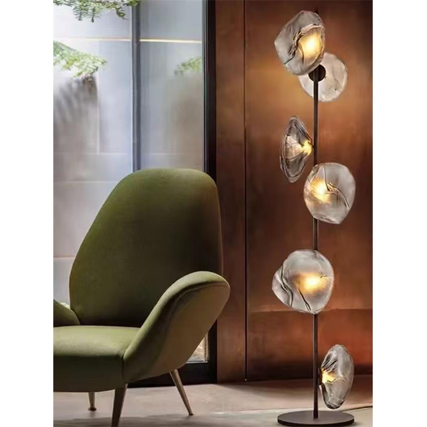 别墅设计师轻奢玻璃落地灯简约现代客厅沙发卧室个性化艺术立式台