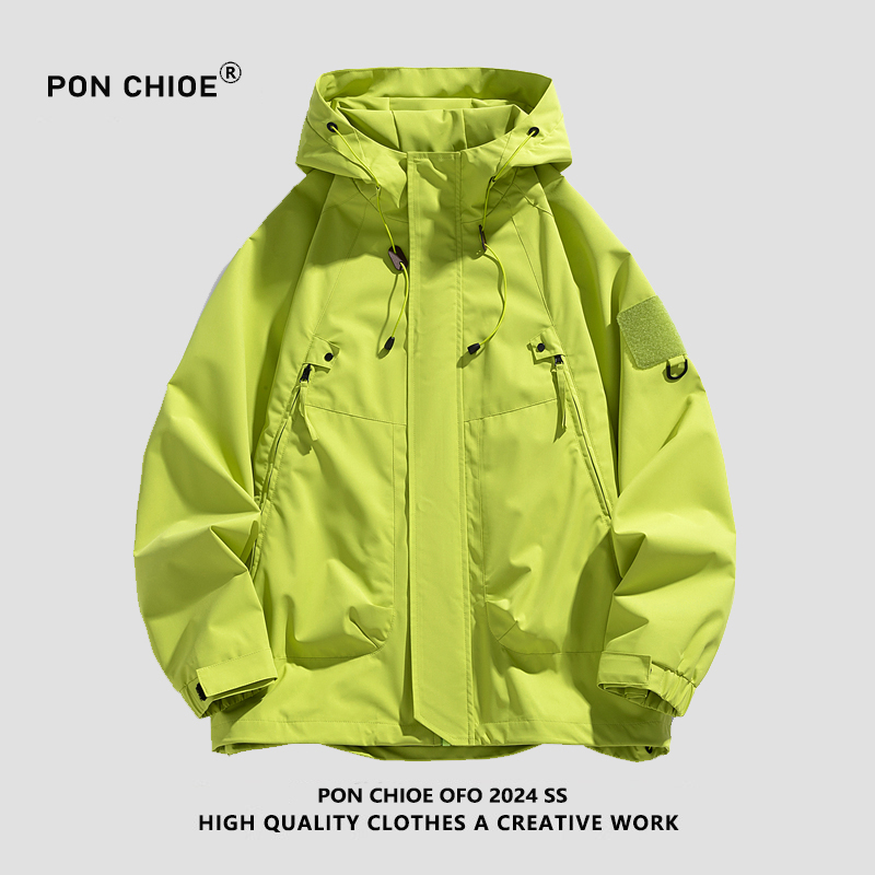 PONCHIOE春秋季工装夹克男