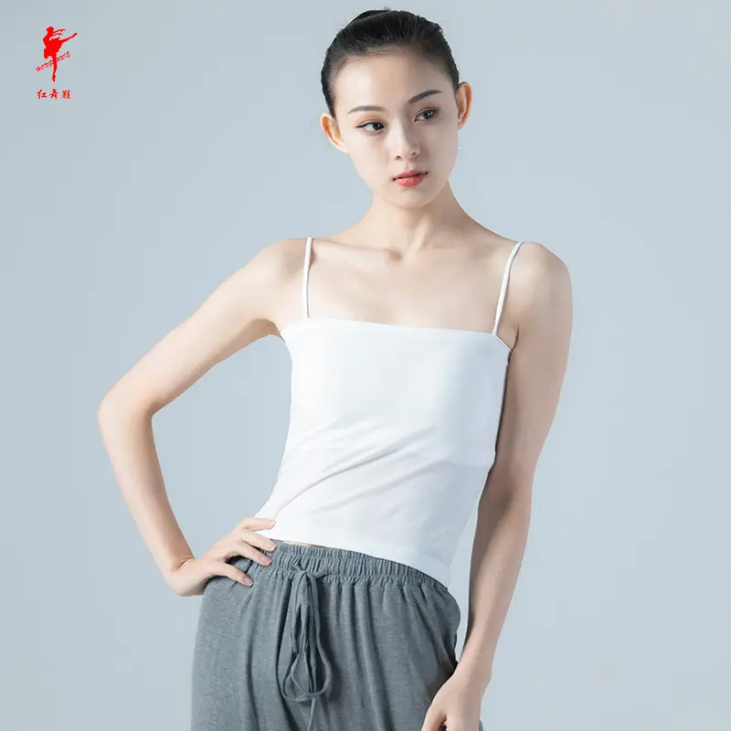 红舞鞋吊带小背心古典舞内搭上衣