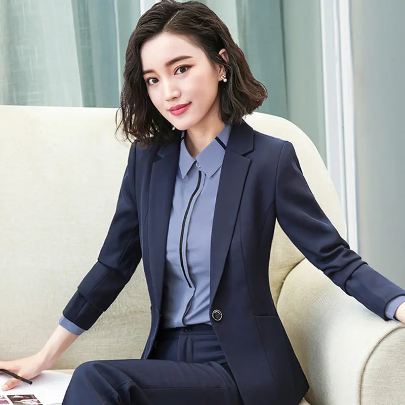 职业装女西装套装正装工作制服时尚西服工装酒店前台工作服OL春秋