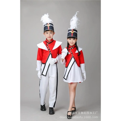 新款鼓号队服装中小学生升旗手服