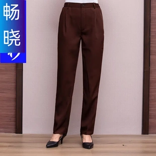 咖啡色裤子招商银行女式西裤招行行服制服工作服西装裤职业工作裤