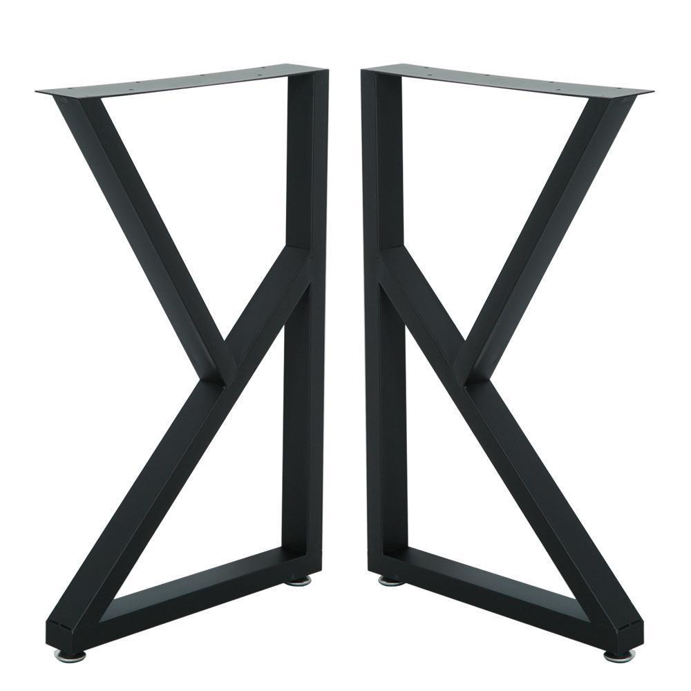 现代铁艺桌脚支架简约家具五金配件实木餐桌架办公桌腿