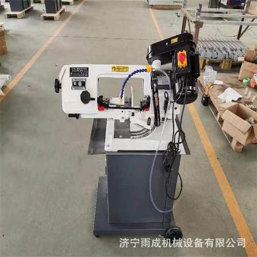 液压半自动带锯床小型卧式钢管切割机便携多功能金属切割带锯机