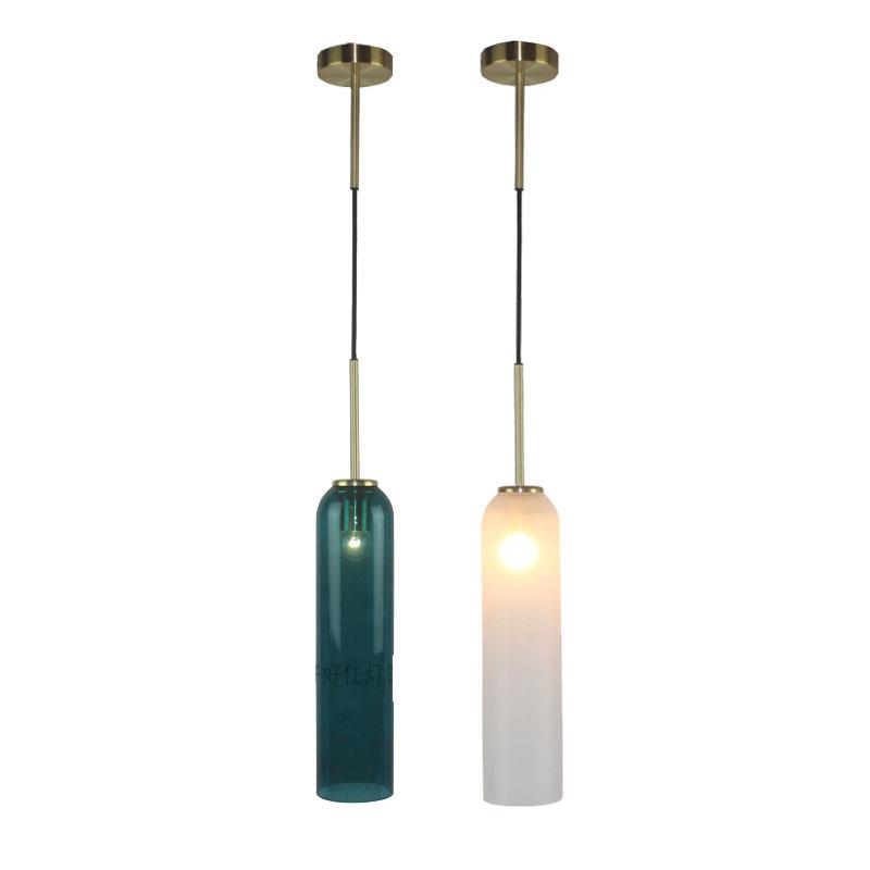 北欧后现代简约创意个性玻璃灯罩餐厅卧室床头吊灯
