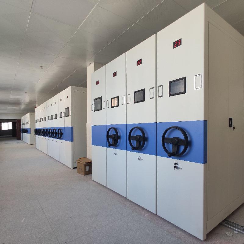 密集架档案室智能电动财务凭证资料文件柜书架手摇轨道移动密集柜