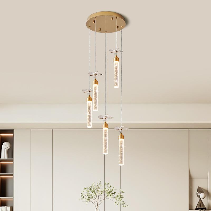 22吧5年新款餐桌271吊灯气泡长条台饭厅轻奢厅吊0灯现餐代简约吊