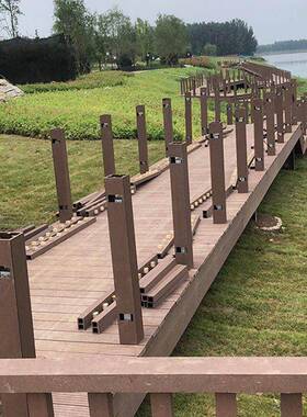 景态观塑木栏杆护塑木XVQ塑地地板栈道地板公园生木板木塑工程栏