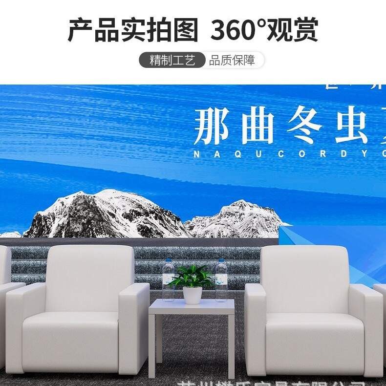 会展沙发简约现代白色接待沙发4S店会议室活动商务单人位沙发组合