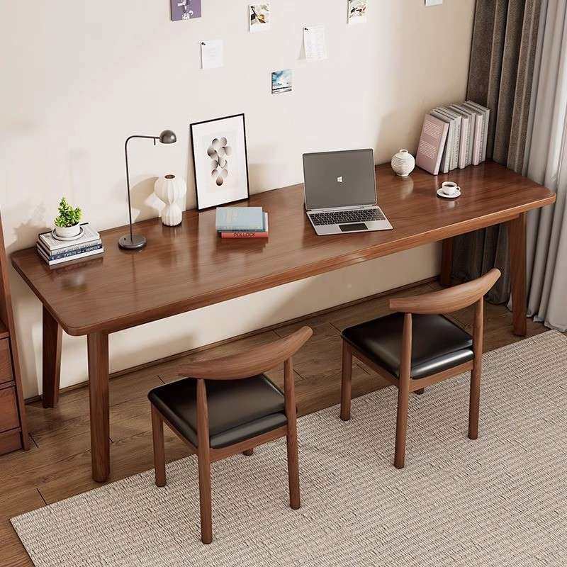 双人长桌用家轻书奢创意现代长桌条桌子简约电脑办公实木DOR腿工,电子元器件市场,其它元器件,淘宝优惠券,粉丝福利购,淘宝优惠卷