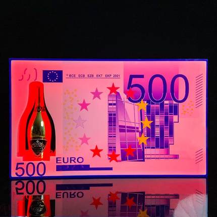 XG82036跨境LED光酒座香槟酒架七彩手光举牌酒K吧TV发出酒酒具充