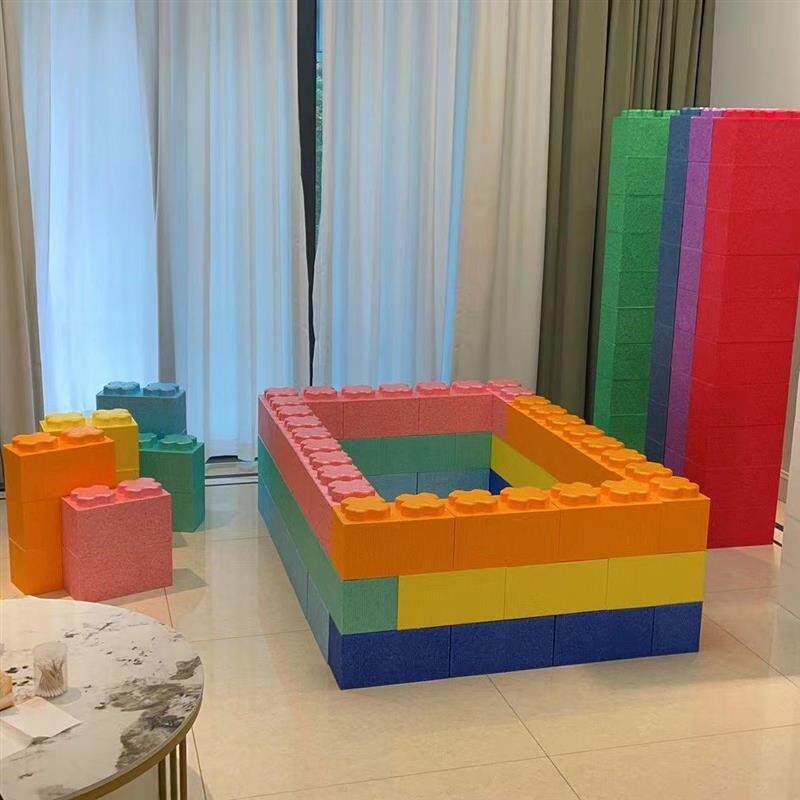大号大型EPP积木乐园泡沫超大城堡室内拼装砖头墙围栏儿童游工厂
