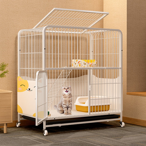 猫笼子家用室内猫笼超大自由空间猫别墅一室一厅一卫养猫专用笼子