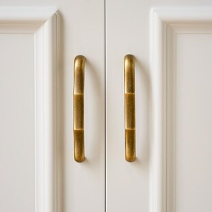 法式 柜纯铜复古柜子把手 黄铜古铜色柜门拉手橱柜抽屉衣柜门家具鞋